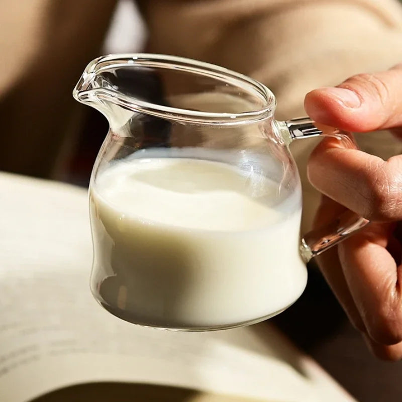 100ml mini xícara de café com alça transparente café latte bezerro pote de leite artesanal cerveja xícara de café