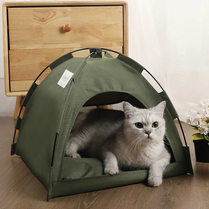 Tenda Pet acolhedor para gatos e cães, Macio e confortável dormir ninho, Design cor sólida