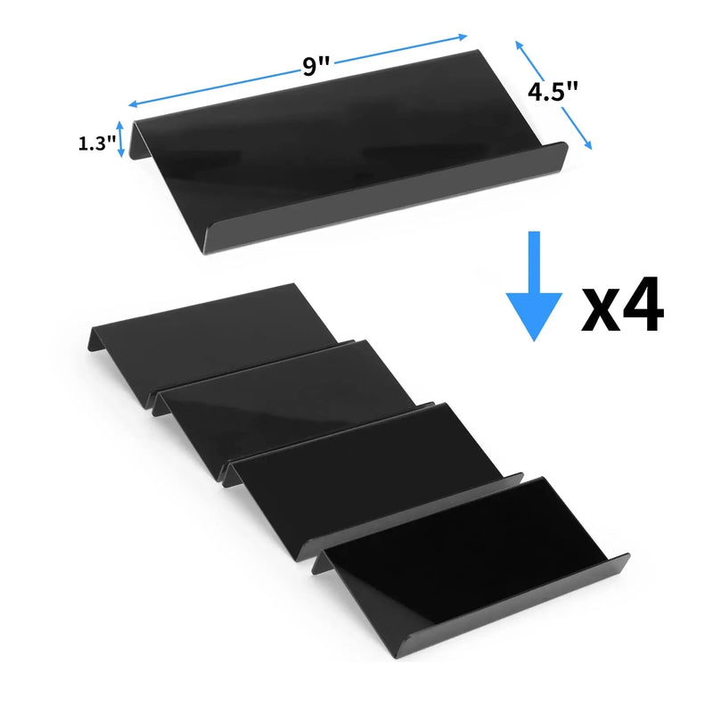 Acrílico Spice Gaveta Organizador, Frascos de tempero, Gaveta, Gavetas, Claro, Preto, Acrílico, Inserir, Cozinha, Bandeja de Rack, Bancada, 4, 8 Camadas