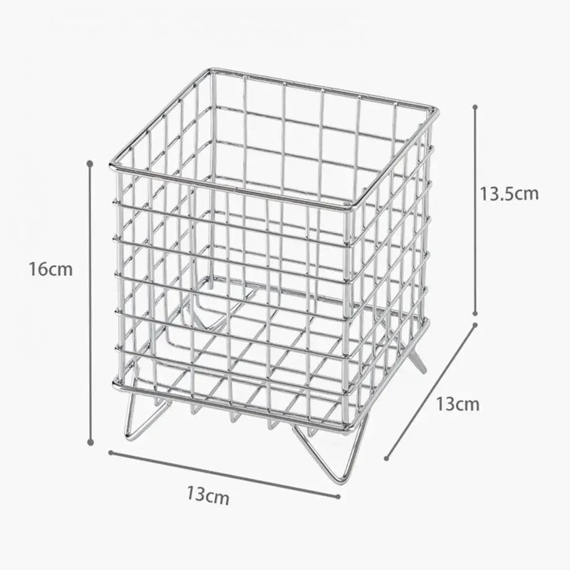 Rack De Armazenamento De Ferro De Grande Capacidade, Cesta De Mesa Criativa, Dormitório Desordem, Classificando Caixa Multifuncional